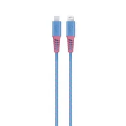 Goui - Flex Fashion Type C- Lightining Cable- Blue/Pink